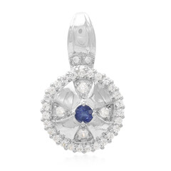 Colgante en plata con Zafiro de Kanchanaburi