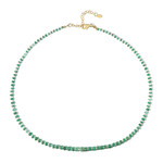 Edelstein-Silberhalskette