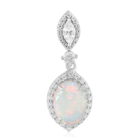 Australischer Opal-Silberanhänger