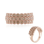 I2 Schokoladen-Brillant-Goldring (SUHANA)