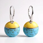 Orecchini in argento con Turchese (dagen)