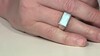 Zilveren ring met een larimar