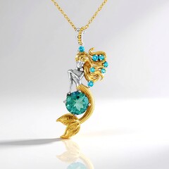 Collana in argento con Topazio Cayman (Gems en Vogue)