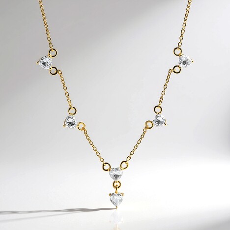 Collana in argento con Topazio Bianco