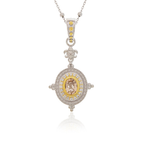 Collar en plata con Morganita de Brasil (Dallas Prince Designs)