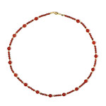 Edelstein-Silberhalskette