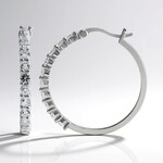 Orecchini in argento con Topazio Bianco