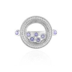 Anillo en plata con Tanzanita