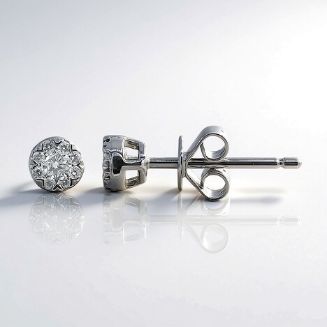 Orecchini in oro con Diamante I1 (H) (CIRARI)