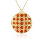 Collana in argento con Corniola (KM by Juwelo)