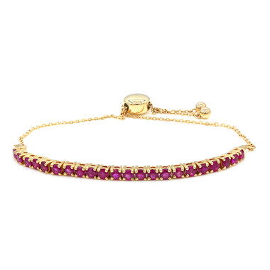 Bracciale in oro con Rubino Mozambico AAA