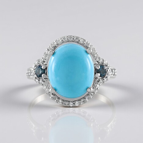 Anello in argento con Turchese Sleeping Beauty (Faszination Türkis)