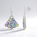 Boucles d'oreilles en argent et Améthyste Rose de France (Dallas Prince Designs)