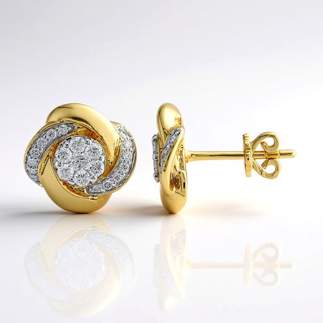 Orecchini in oro con Diamante SI1 (G) (Annette)