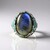 Anello in argento con Labradorite Blu Maniry (Adela Silber)