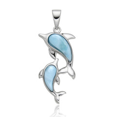 Larimar-Silberanhänger