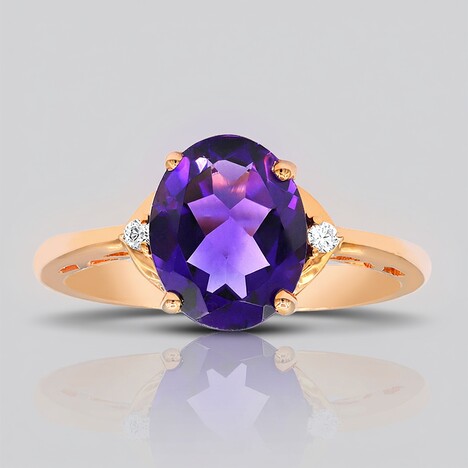 Anello in oro con Ametista