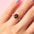 Hessonite Garnet Silver Ring