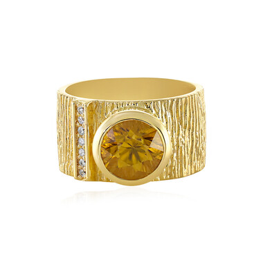 Anello in argento con Zircone Giallo