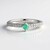 Anello in argento con Smeraldo Colombiano
