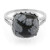 Bague en argent et Obsidienne Flocon-de-Neige
