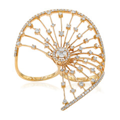 Gouden ring met SI1 (H) Diamanten (Nara Jewelry)