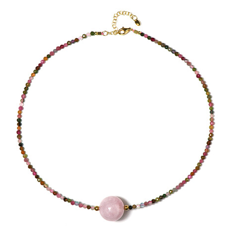 Edelstein-Silberhalskette