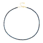 Collana in argento con Ematite Blu Royal