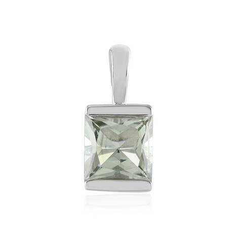 Grüner Amethyst-Silberanhänger