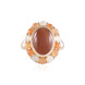 Chocolate Moonstone Silver Ring (KM by Juwelo)