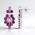Orecchini in argento con Ametista Rose de France