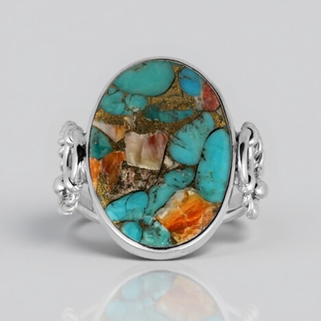 Anello in argento con Gemma