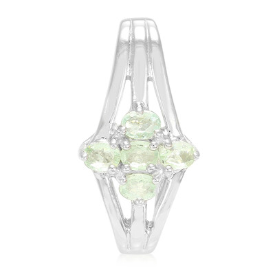 Pendentif en argent et Tourmaline cuprifère