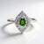 Anello in argento con Diopside Russo