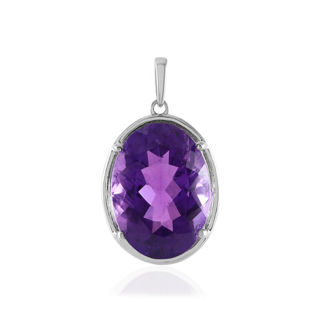 Pendentif en argent et Améthyste de Zambie