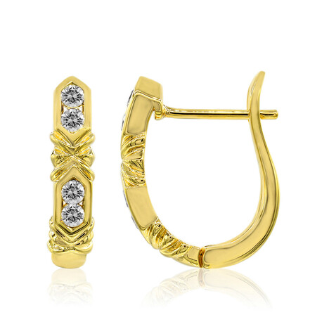 9K SI1 (G) Diamond Gold Earrings (Annette)