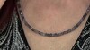 Collar en plata con Iolita de Madagascar