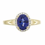 Anillo en oro con Tanzanita AAA (CIRARI)