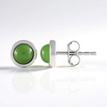 Orecchini in argento con Giada Canadese
