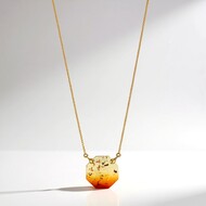 Sunrise Baltic Amber Silver Necklace (dagen)