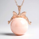 Collier en argent et Quartz rose (Gems en Vogue)