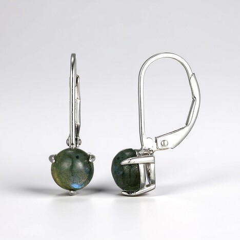 Orecchini in argento con Labradorite