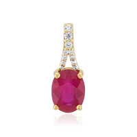 Pendentif en argent et Rubis de Bemainty