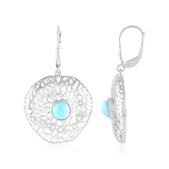 Sleeping Beauty Turquoise Silver Earrings (MONOSONO COLLECTION)