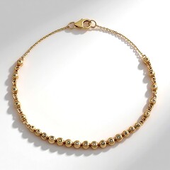 Gouden armband met I2 Champagne Diamanten