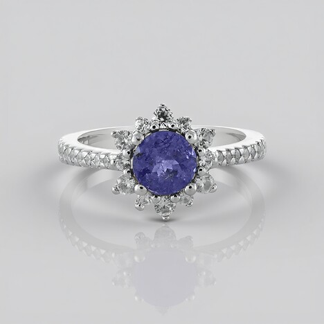 Bague en argent et Tanzanite