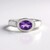 Anello in argento con Ametista Zambiana