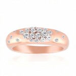 9K VVS1 (G) Diamond Gold Ring (Annette)