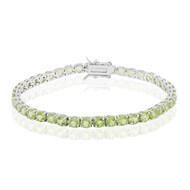 Burmesischer Peridot-Silberarmband