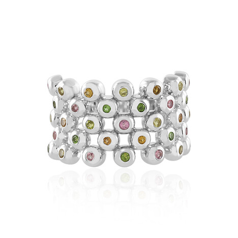 Brazilian Pink Tourmaline Silver Ring (de Melo Essence)